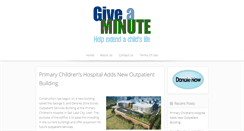 Desktop Screenshot of giveaminute.org