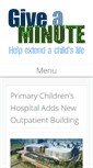 Mobile Screenshot of giveaminute.org